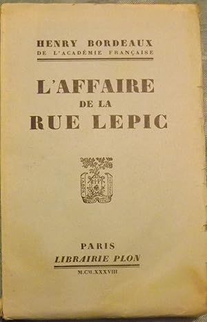 L'AFFAIRE DE LA RUE LEPIC