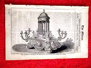 Seller image for The Mirror of Literature.Amusement and Instruction.1838 No 906, MALTA CATACOMBS, + Paraguay Dr FRANCIA (life of the late), + MASONIC GIFT to GRAND MASTER The DUKE of SUSSEX.+ Astrology - Lord Byron. for sale by Tony Hutchinson
