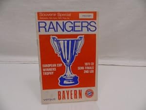 Rangers versus Bayern : Souvenir Special (19.04.1972) European winners trophy ; 1971-72 Semi fina...