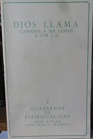 Imagen del vendedor de DIOS LLAMA Llamados a ser santos (I COR 1, 2) - 2 Cuadernos de espiritualidad a la venta por Libros Dickens
