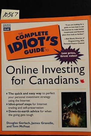 Bild des Verkufers fr The Complete Idiot's Guide to Online Investing in Canada zum Verkauf von Mad Hatter Bookstore