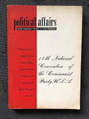 Imagen del vendedor de Political Affairs Vol. XXVII, No. 9, Sept., 1948 a la venta por Cragsmoor Books