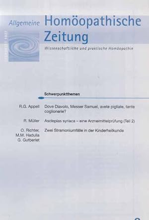 Bild des Verkufers fr Band 243. Nr. 6 / 98. AHZ. Allgemeine Homopathische Zeitung. zum Verkauf von Fundus-Online GbR Borkert Schwarz Zerfa