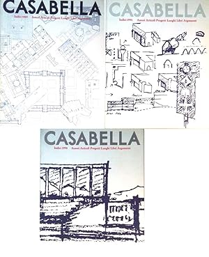 Casabella - Indici 1989, 1990 e 1991 - Autori, articoli, progetti, luoghi, libri, argomenti