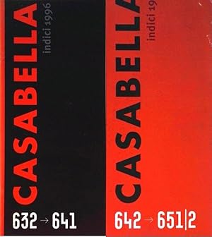 Casabella - Indici 1996/1997 - Dal n. 632 al n. 641 - Dal n. 642 al n. 651/2