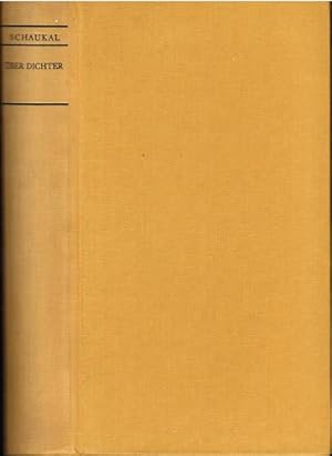 Bild des Verkufers fr ber Dichter. Altenberg, Andersen, Bierbaum, Busch, Dostojewski, Ebner-Eschenbach, Flaubert, France, Gide, Goltz, Grillparzer, Hebel, Hofmannsthal, Keller, Kleist, Kraus, Meyer, Mrike, Nestroy, Paul, Poe, Raabe, Stifter, Vergil, Wedekind, Wile zum Verkauf von Schrmann und Kiewning GbR