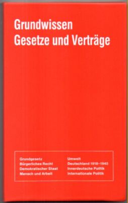 Imagen del vendedor de Grundwissen, Gesetze und Vertrge. a la venta por Leonardu