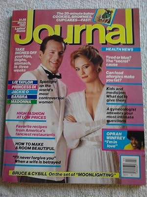 Ladies' Home Journal [Magazine]; Vol. 104, No. 3, March 1987; Bruce Willis & Cybill Shepherd on C...