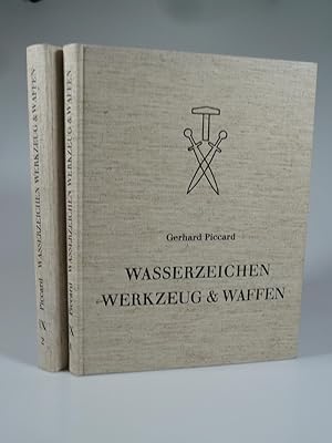 Imagen del vendedor de Wasserzeichen, Werkzeug und Waffen 2 Bde. a la venta por Antiquariat Dorner