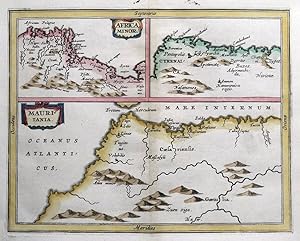 Antique Map N. AFRICA, MAURITANIA, Morocco,Tunisia,Algeria, Cluver, Jansson 1661