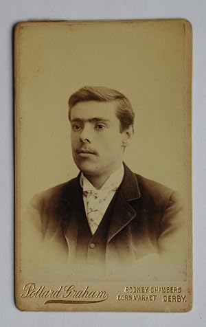 Imagen del vendedor de Carte De Visite Photograph. Portrait of a Young Man. a la venta por N. G. Lawrie Books