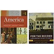 Imagen del vendedor de America: The Essential Learning Edition and For the Record a la venta por eCampus