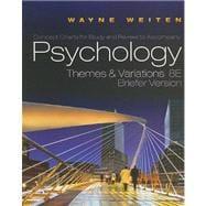 Immagine del venditore per Concept Charts for Weiten's Psychology: Themes and Variations, Briefer Edition, 8th venduto da eCampus