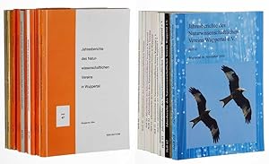 Jahresberichte des Naturwissenschaftlichen Vereins Wuppertal. Konvolut mit 27 Heften.