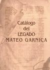 Image du vendeur pour Catlogo del Legado Mateo Garnica mis en vente par AG Library