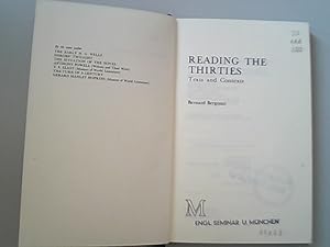 Seller image for Reading the Thirties: Texts and Contexts for sale by Antiquariat Bookfarm