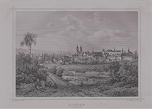 Seller image for Plauen, Morgenseite( Vogtland ) Sachsen: Stahl - Stich ( Stahlstich) Morgenseite for sale by Buecherstube Eilert, Versandantiquariat