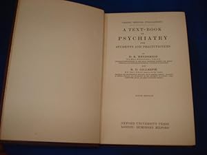 Imagen del vendedor de A Text - Book of Psychiatry a la venta por Emmanuelle Morin