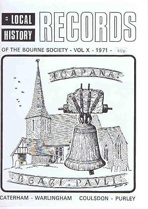 Imagen del vendedor de Local History Records Vol X 1971 for Caterham and Warlingham, Coulsdon and Purley a la venta por Lazy Letters Books