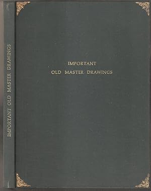 Catalogue of Important Old Master Drawings. 26.June 1969