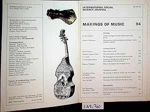 Makings of music : sociology, contexts and creators of the art. (=International social science jo...