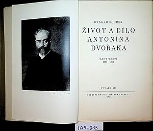 Bild des Verkufers fr Zivot a dilo Antonna Dvorka Vol.3 1891-1896 zum Verkauf von ANTIQUARIAT.WIEN Fine Books & Prints