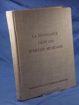La Resonance dans les Echelles Musicales, Paris 9-14 Mai 1960