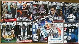 A Large Collection of 43 Radio Times, all with Doctor Who covers and articles