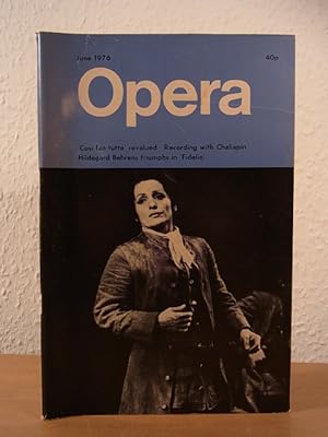 Imagen del vendedor de Opera Magazine. Issue June 1976 a la venta por Antiquariat Weber