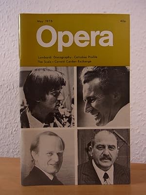 Imagen del vendedor de Opera Magazine. Issue May 1976 a la venta por Antiquariat Weber
