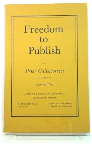 Bild des Verkufers fr Freedom to Publish zum Verkauf von PsychoBabel & Skoob Books