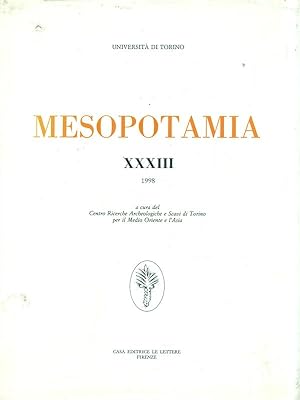 Bild des Verkufers fr Mesopotamia XXXIII zum Verkauf von Librodifaccia