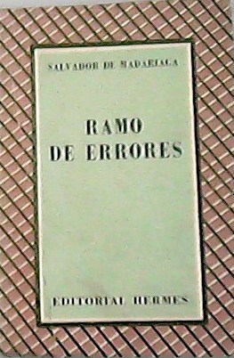 Imagen del vendedor de Ramo de errores. a la venta por Librera y Editorial Renacimiento, S.A.