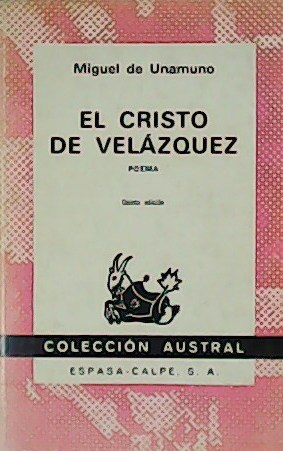 Imagen del vendedor de El Cristo de Velzquez. Poema. a la venta por Librera y Editorial Renacimiento, S.A.