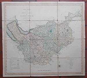 A New Map of the County Palatine of Chester,Divided into Hundreds