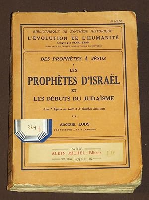 Imagen del vendedor de Des Prophetes A Jesus. Les Prohetes DIsrael Et Les Debuts Du Judaisme a la venta por Librera Urbe