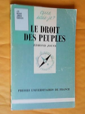 Seller image for Le Droit des peuples for sale by Claudine Bouvier