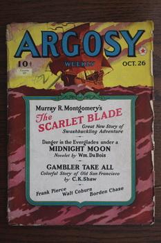 Image du vendeur pour ARGOSY (Pulp Magazine). October 26 1940; -- Volume 303 #1 The Scarlet Blade by Murray R. Montgomery; mis en vente par Comic World