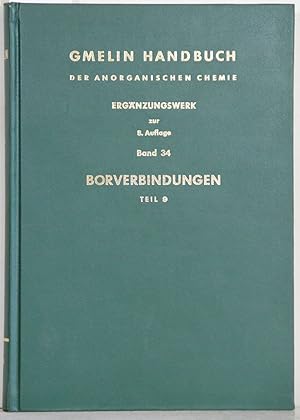 Handbuch der Anorganischen Chemie. (Gmelin Handbook of Inorganic and Organometallic Chemistry). 8...