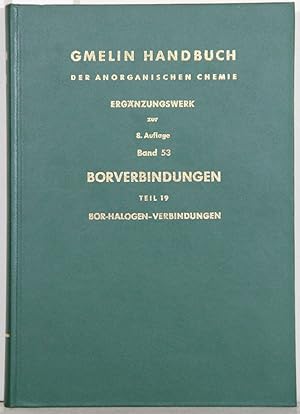 Handbuch der Anorganischen Chemie. (Gmelin Handbook of Inorganic and Organometallic Chemistry). 8...