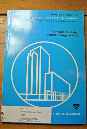 Bild des Verkufers fr Fortschritte in der Entstaubungstechnik. (= Haus der Technik - Vortragsverffentlichungen, Heft 509) zum Verkauf von Antiquariat Bookfarm