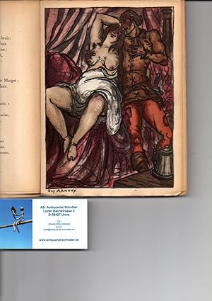 Les Oeuvres des Francoys Villon. Collection 'Baldi'. Cinq Aquarelles originales au pochoir vingt-...