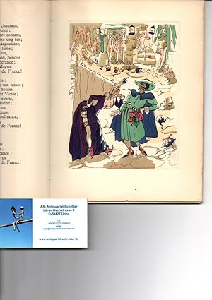 Les Oeuvres des Francoys Villon. Illustrations originales en couleurs de Jacques Touchet.