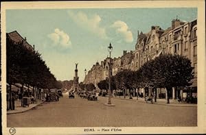 Ansichtskarte / Postkarte Reims Marne, Place d'Erlon