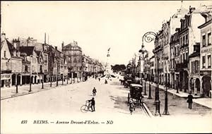 Ansichtskarte / Postkarte Reims Marne, Avenue Drouet d'Erlon