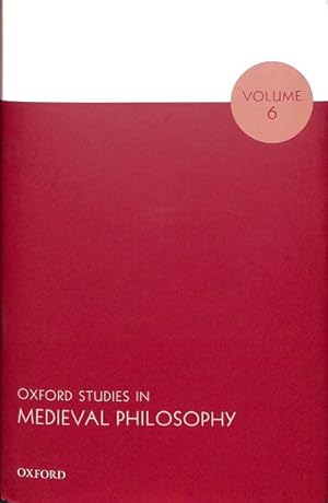 Imagen del vendedor de Oxford Studies in Medieval Philosophy a la venta por GreatBookPrices