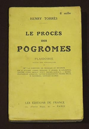 Le Proces Des Pogromes