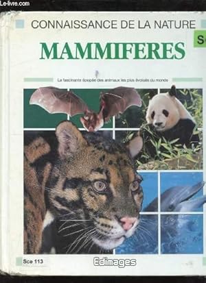 Bild des Verkufers fr Connaissance de la nature - Mammifres - zum Verkauf von Le-Livre