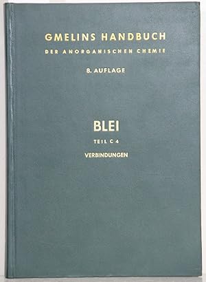 Bild des Verkufers fr Gmelin Handbuch der anorganischen Chemie. (Handbook of Inorganic and Organometallic Chemistry). 8th edition. Pb Blei. Teil C 4: Schluss der Verbindungen. Koordinationsverbindungen. Ligandenregister. Sachregister fr Teil C System-Nummer 47. zum Verkauf von Antiquariat  Braun