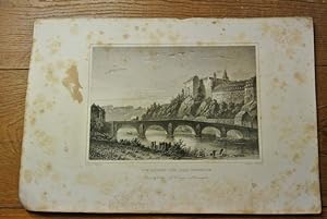 Weilburg von der Ostseite. Stahlstich von 1847. (= Bildtafel aus: Der Rhein und die Rheinlande da...